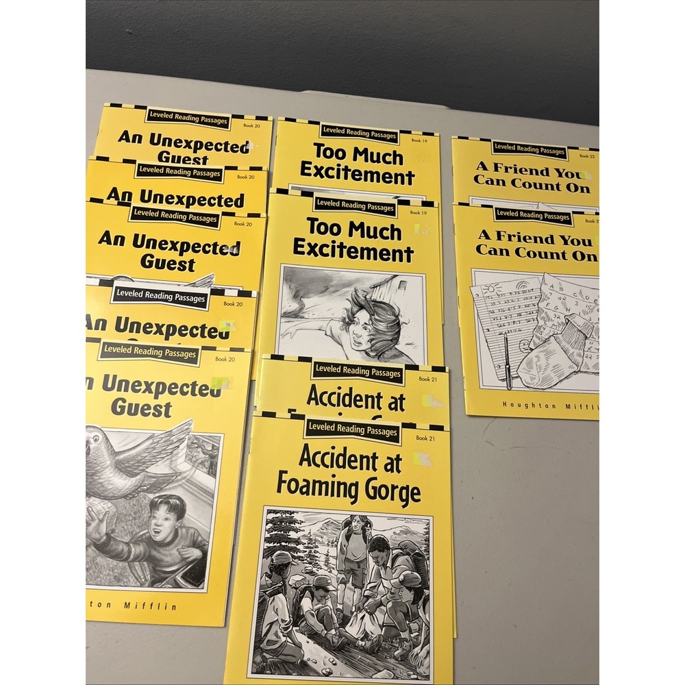 Houghton Mifflin‎ Leveled Reading Passages Lot Of 11 Homeschool Books Duplicates